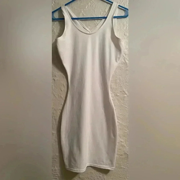 Assets by SPANX white mini sleeveless tank shapewear dress; S - Picture 1 of 3